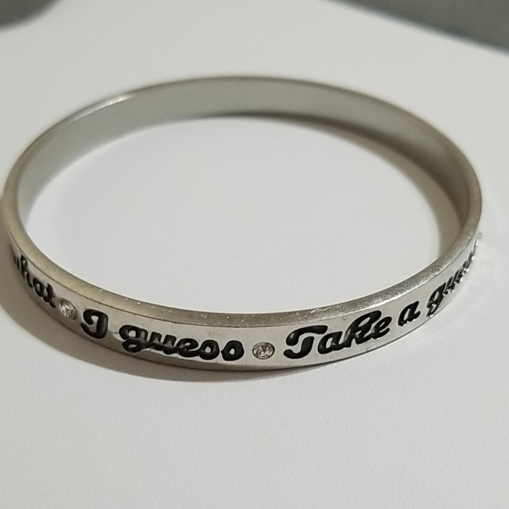 Engraved Guess Bangle - Picture 3 of 6
